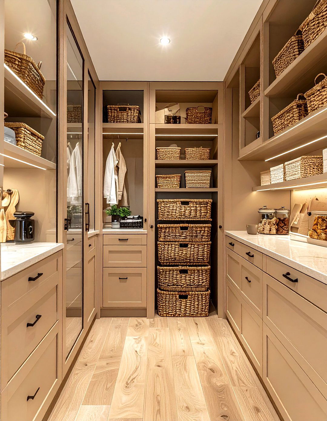 Beige Kitchen Pantry - 30 warm tan kitchen ideas