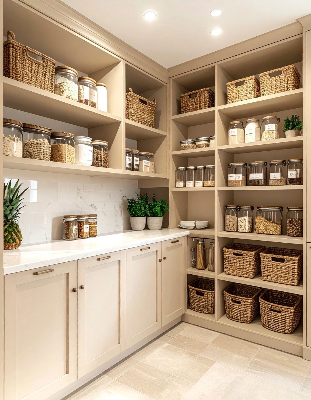 Beige Kitchen Pantry - 30 beige kitchen decor ideas
