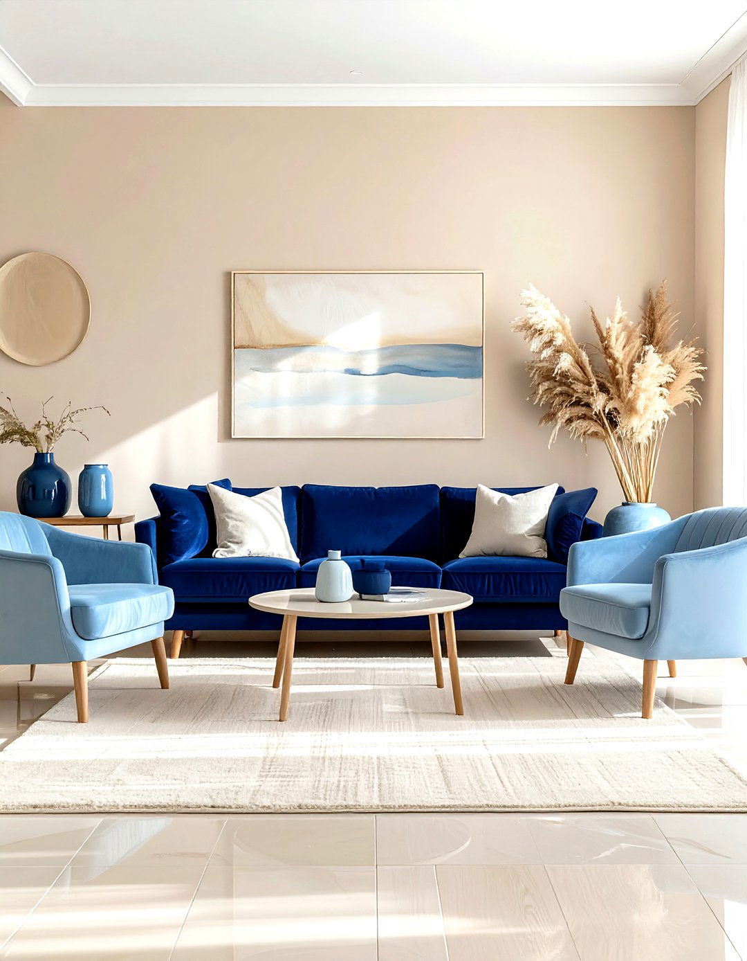Beige Living Room Blue Furniture - 30 living room beige walls