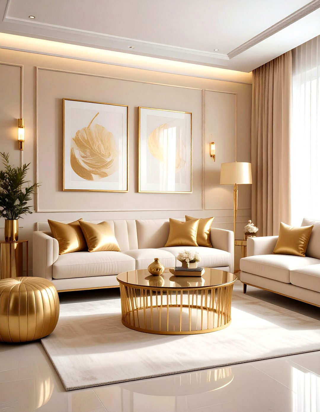 Beige Living Room Gold Decor - 30 living room beige walls