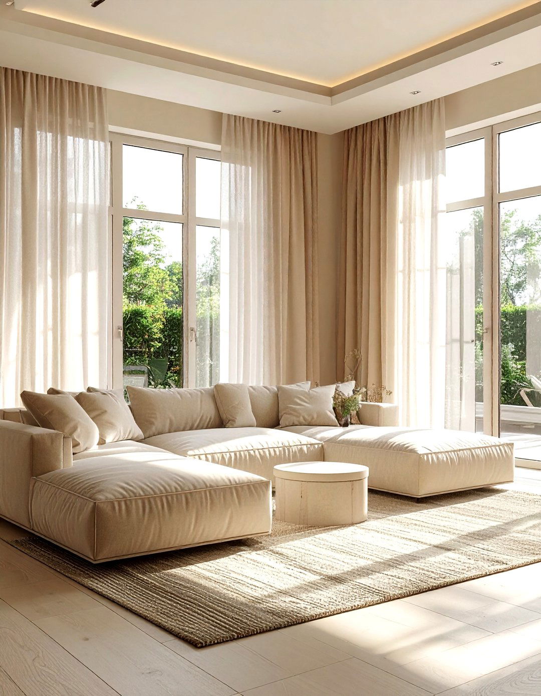 Beige Living Room Large Window - 30 living room beige walls