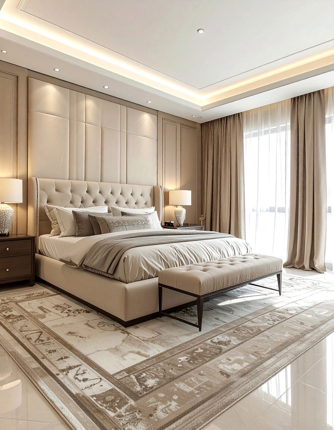 Beige Master Bedroom - 30 beige bedroom design ideas