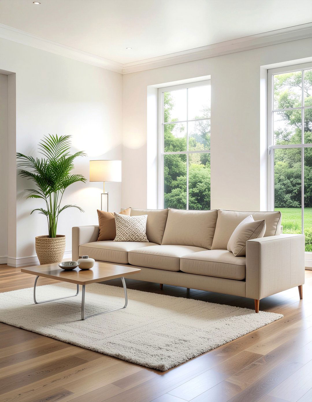 Beige Performance Fabric Cover - 30 living room washable slipcover ideas