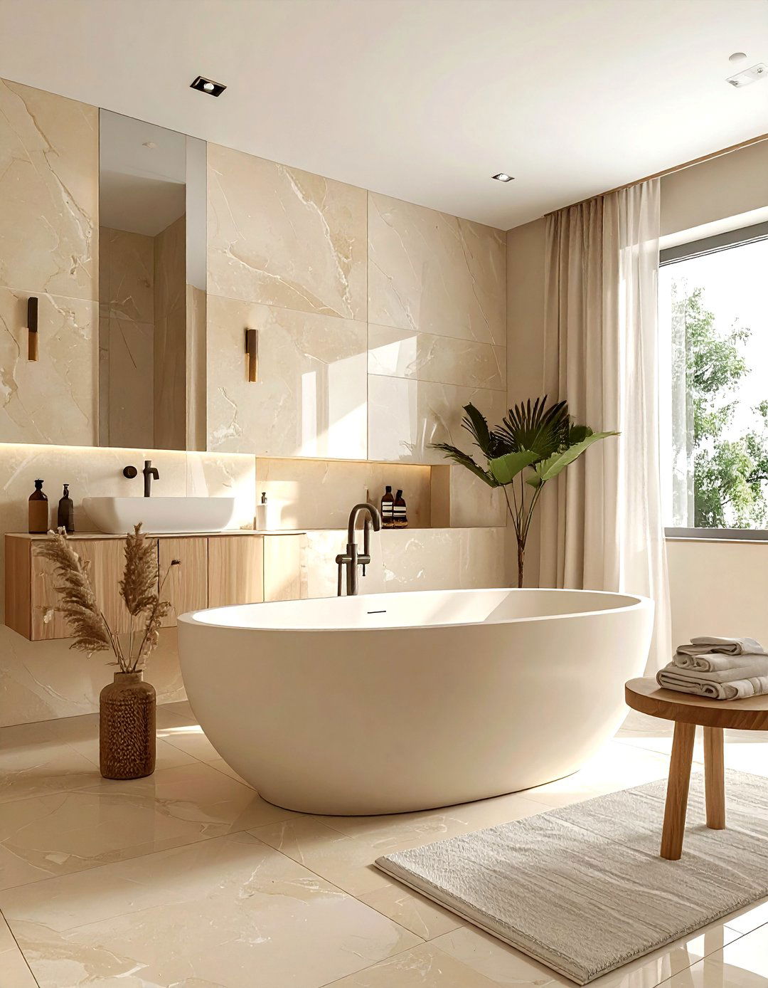 Beige Porcelain Bathroom - 30 porcelain bathroom ideas