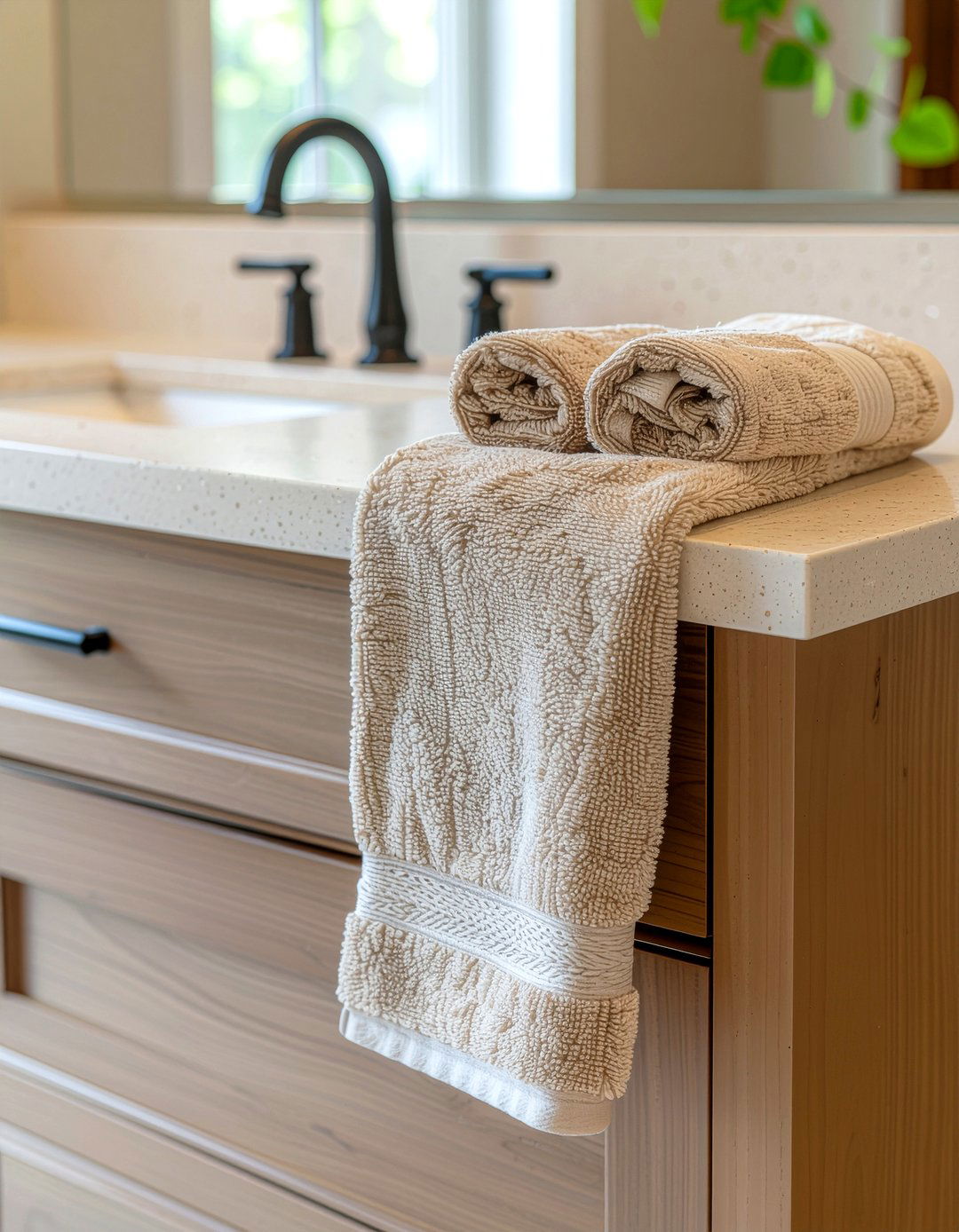 Beige Quartz Bathroom Countertop - 30 quartz countertop bathroom ideas