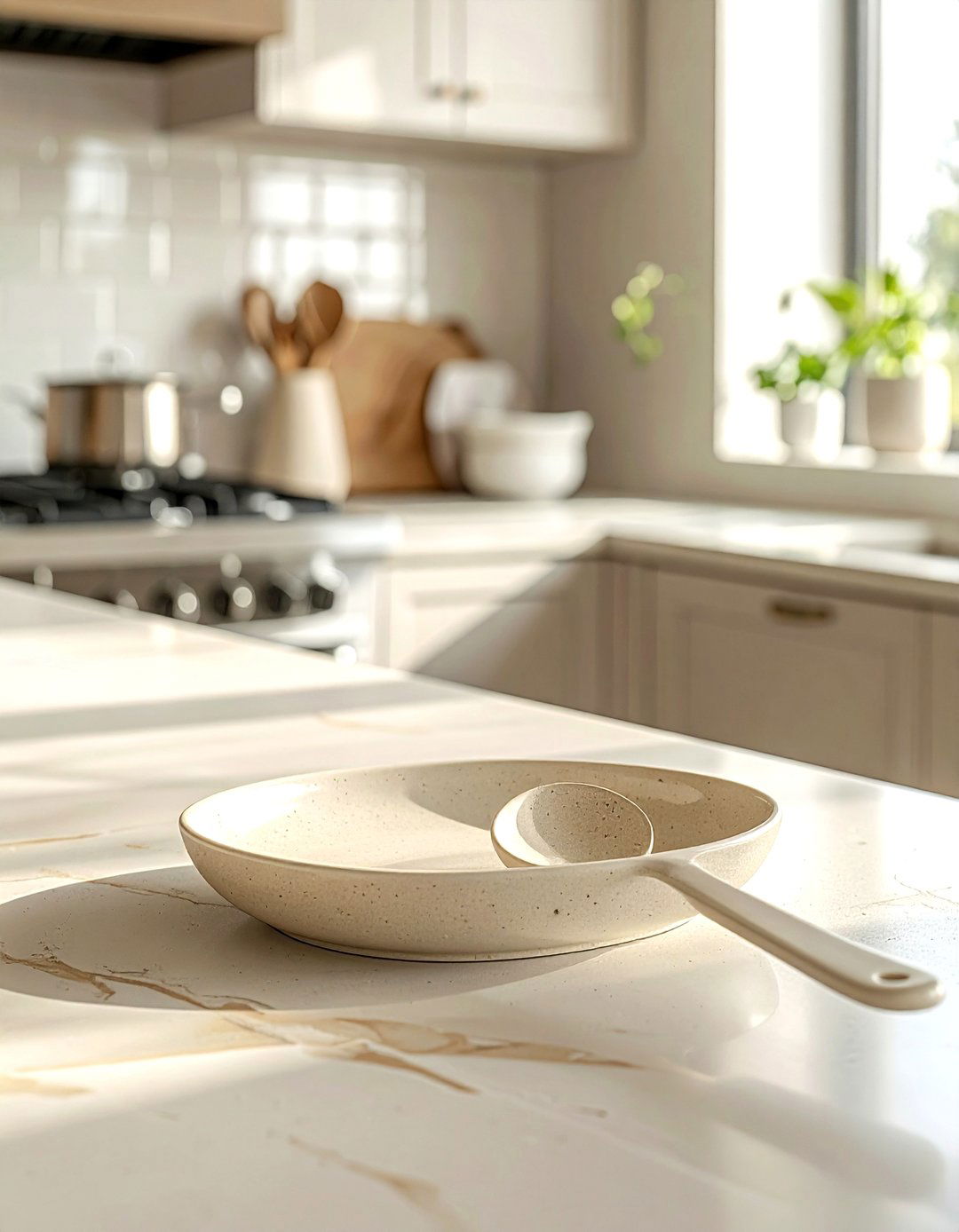 Beige Spoon Rest - 30 beige kitchen accessories ideas