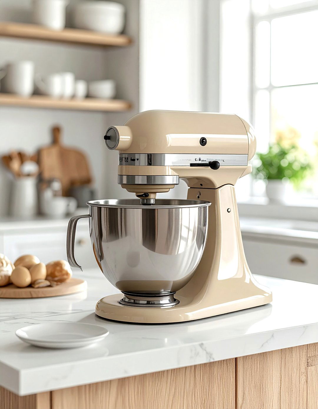 Beige Stand Mixer - 30 beige kitchen accessories ideas