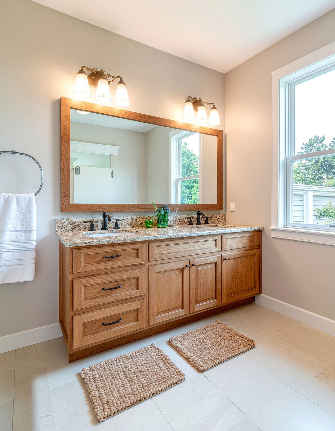 Beige Stone Laminate - 30 laminate bathroom countertop ideas