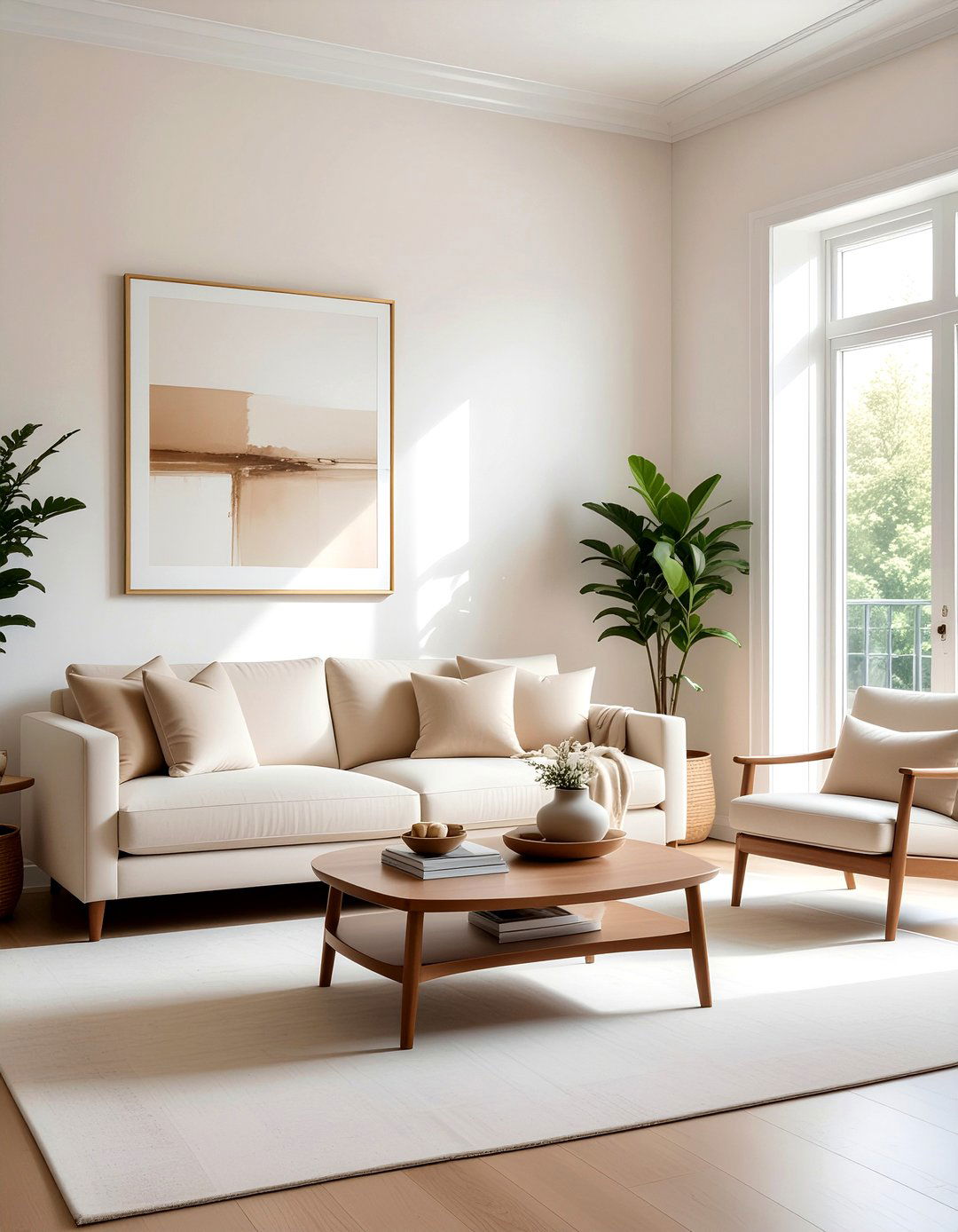 Beige Suede Interior - 30 suede living room ideas