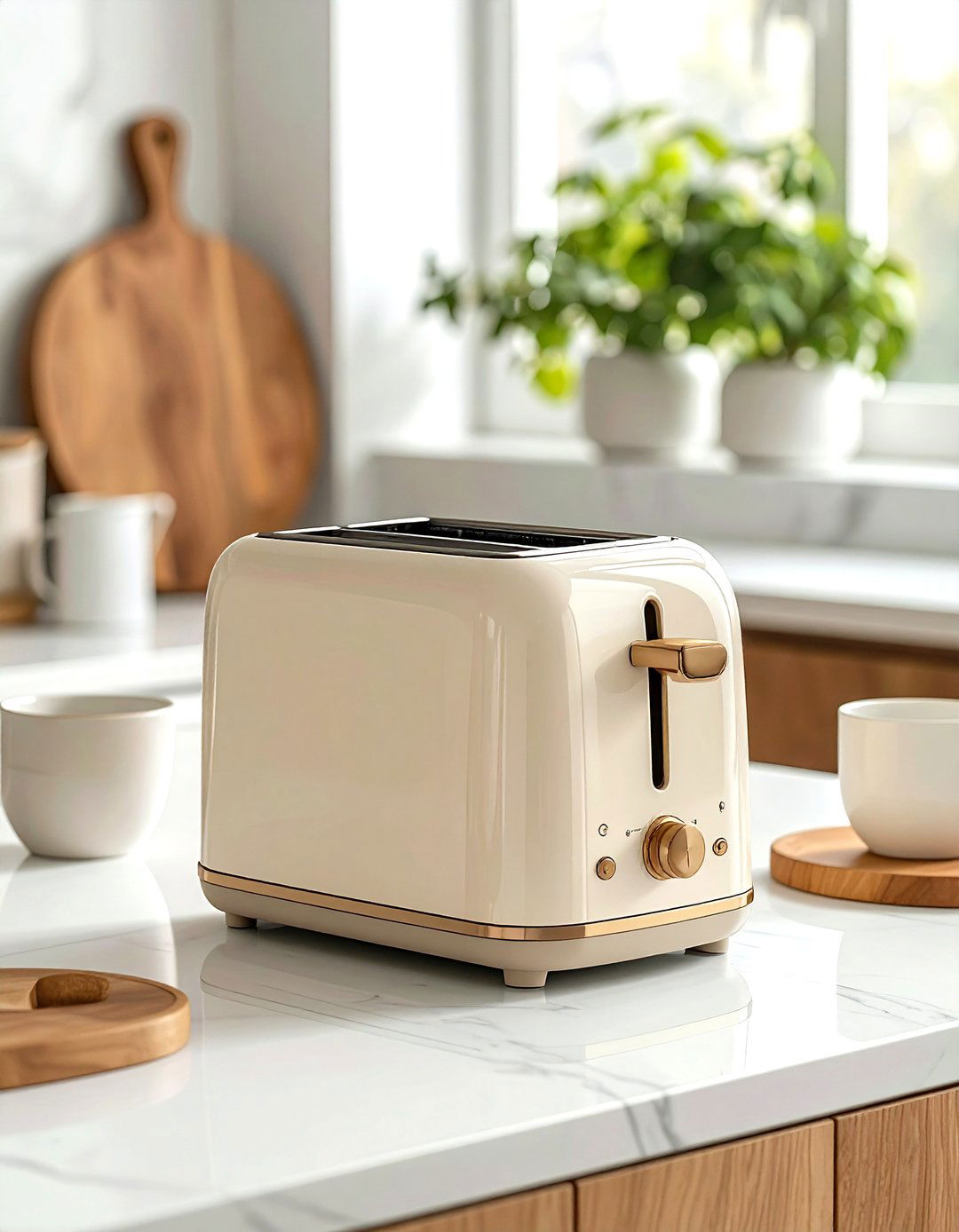 Beige Toaster - 30 beige kitchen accessories ideas