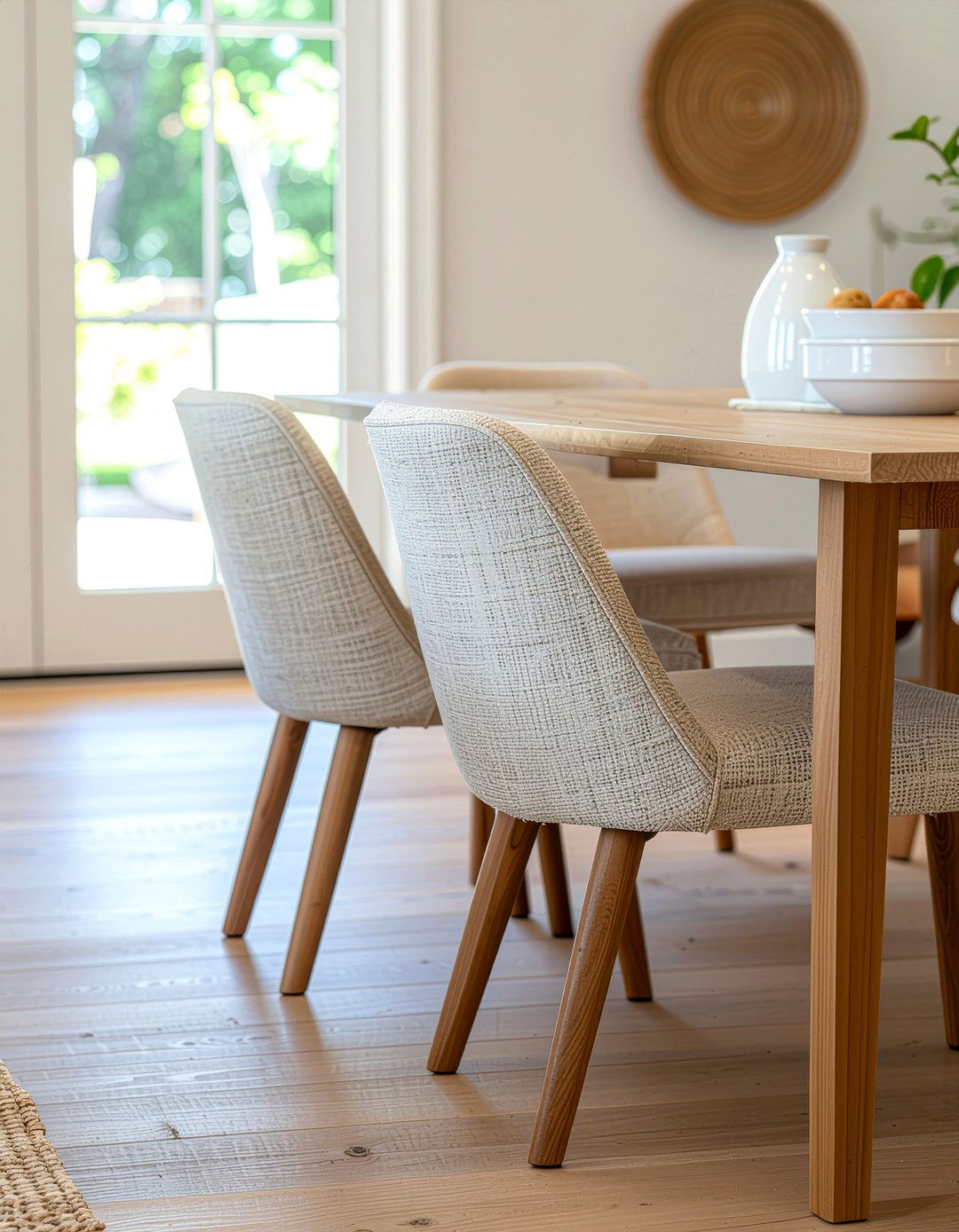 Beige Upholstered Dining Chairs - 30 neutral dining chair ideas