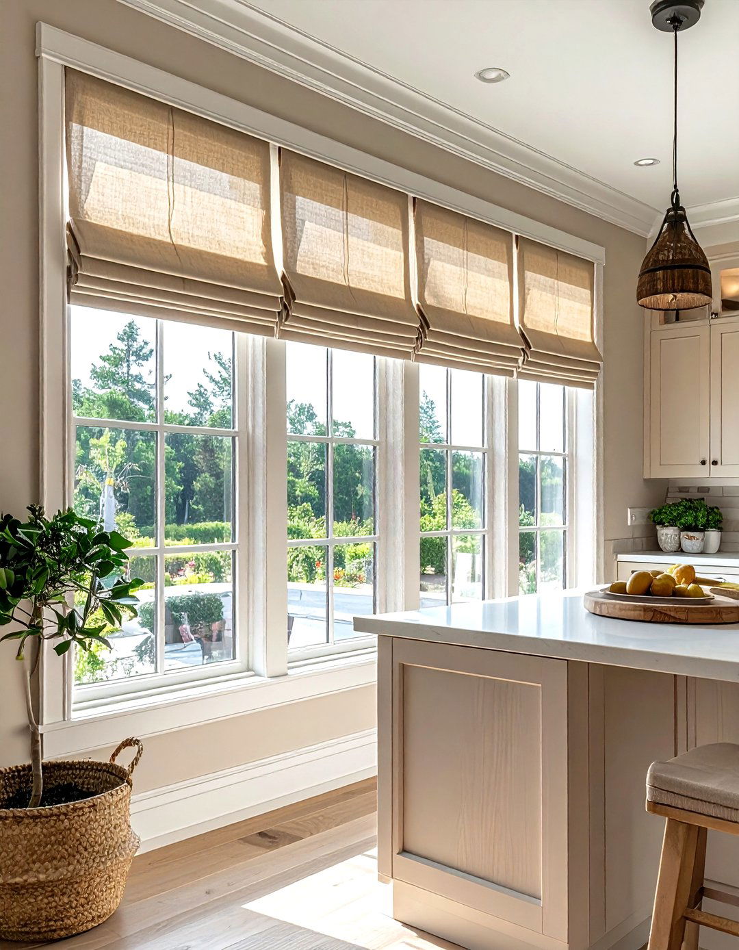 Beige Window Treatments - 30 beige kitchen decor ideas