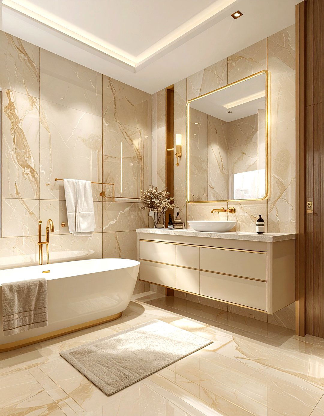 30 Fresh Beige Bathroom Decor Ideas for a Calm Aesthetic