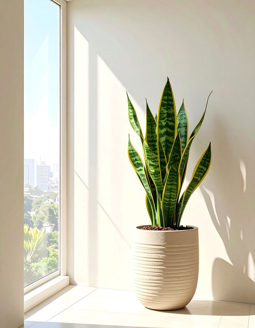 Beige bathroom plant - 30 beige bathroom decor ideas