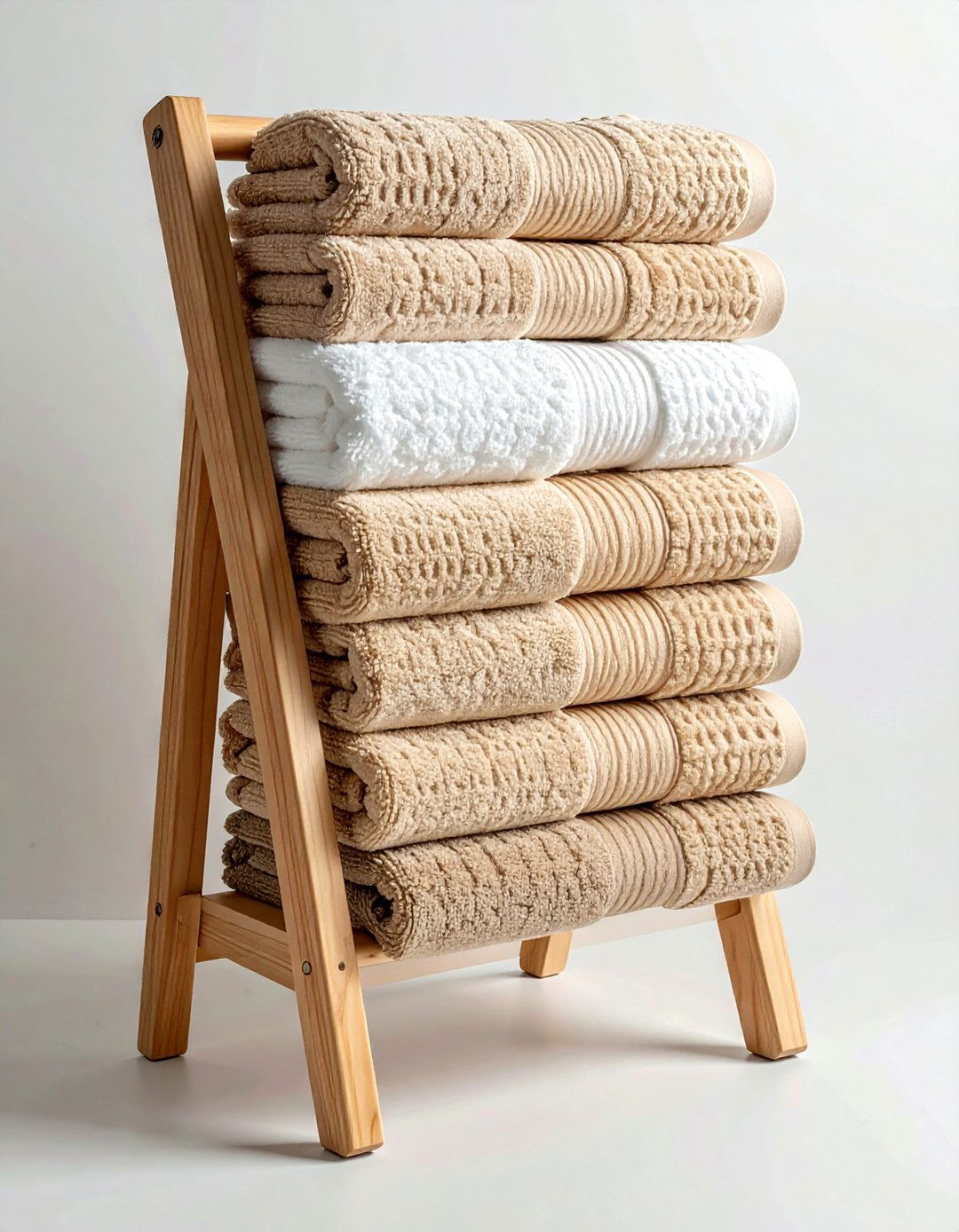 Beige bathroom towel - 30 beige bathroom decor ideas
