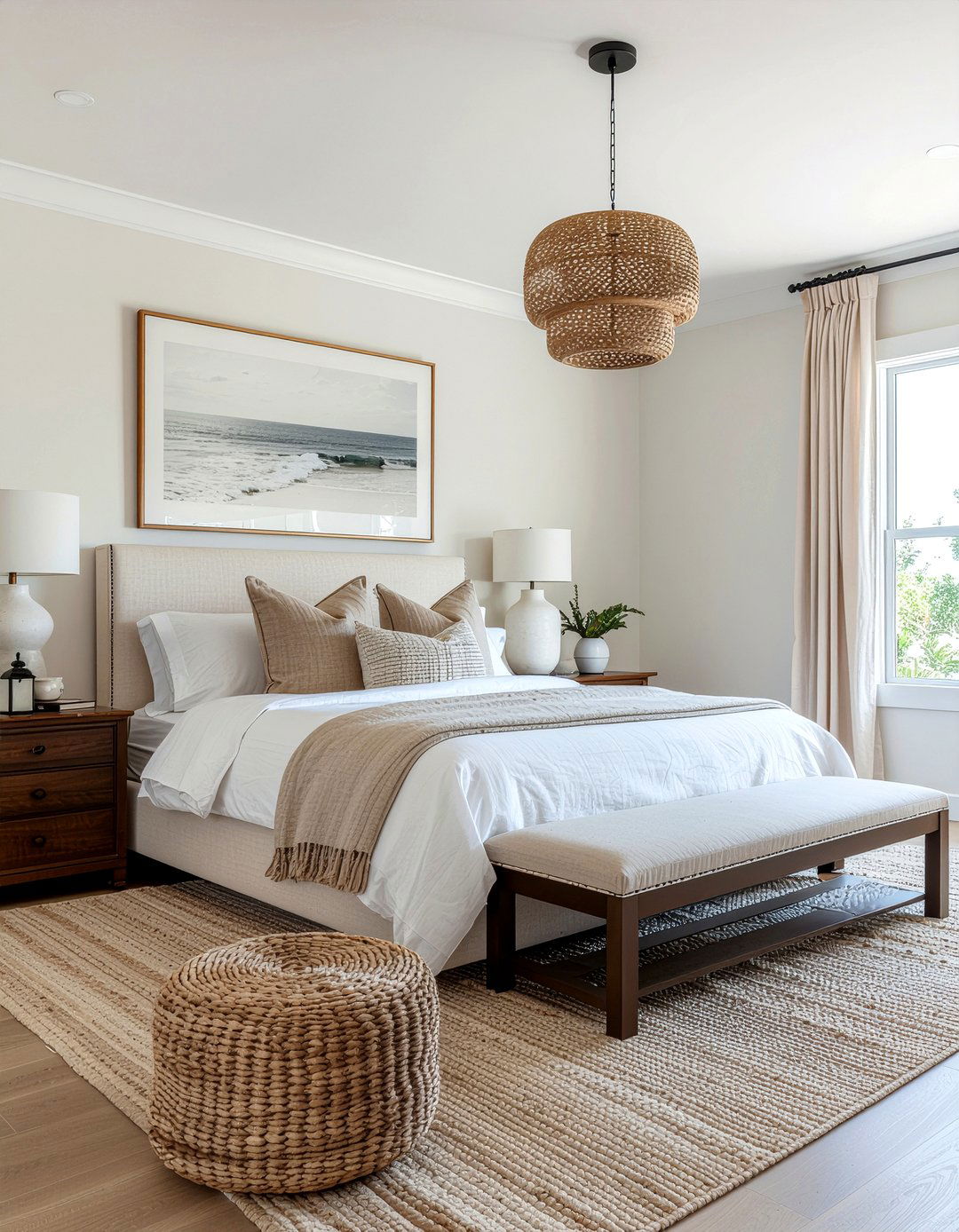 Beige coastal bedroom - 30 beach themed bedroom ideas