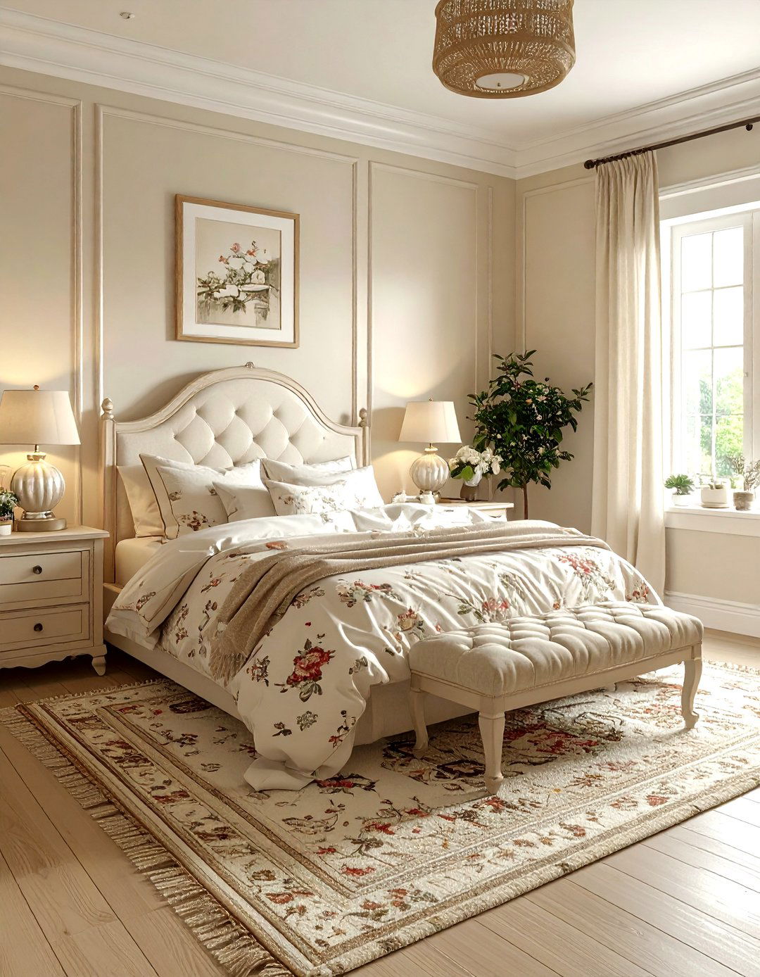 Beige cottage bedroom - 30 beige bedroom decor ideas