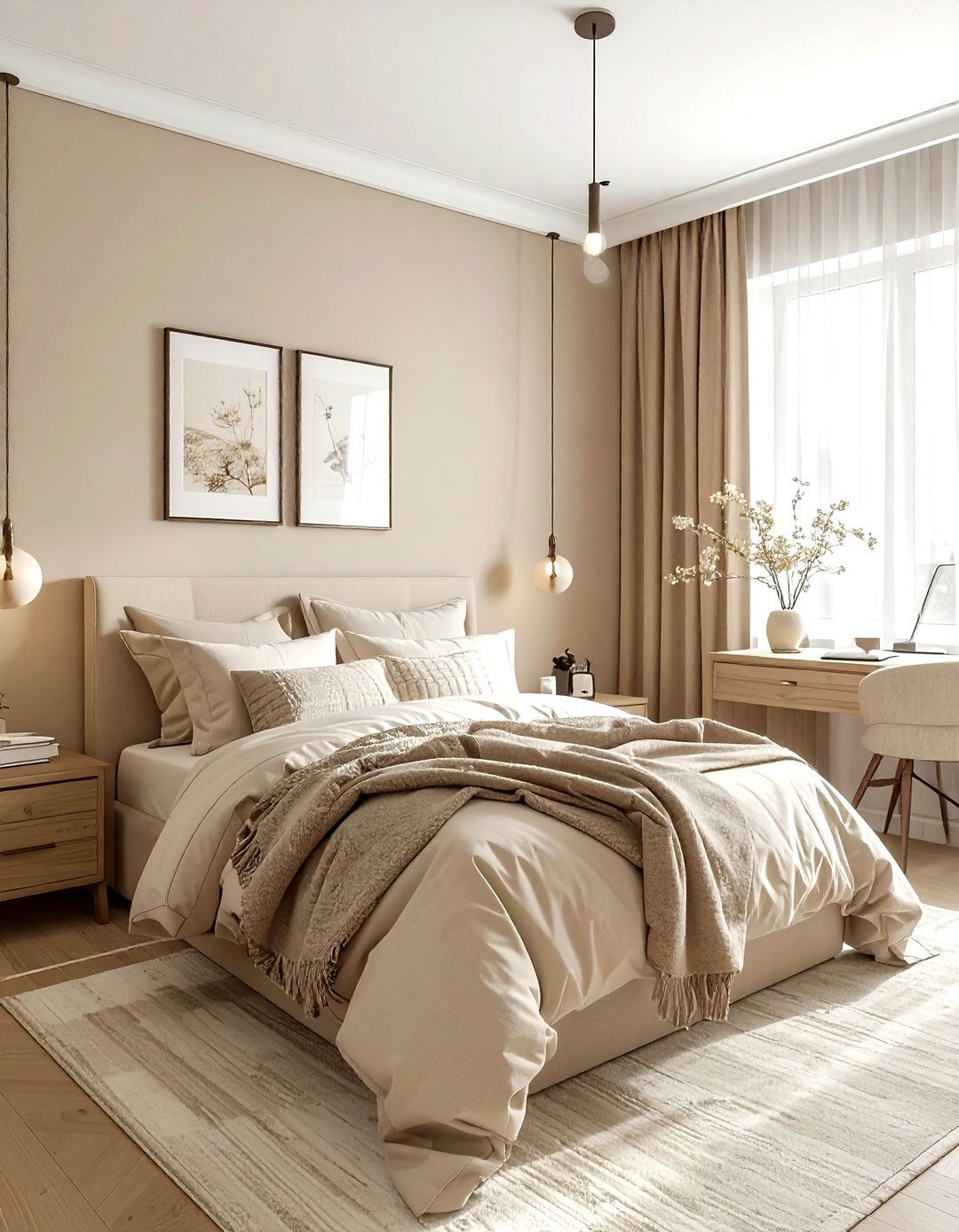 Beige guest bedroom - 30 beige bedroom decor ideas