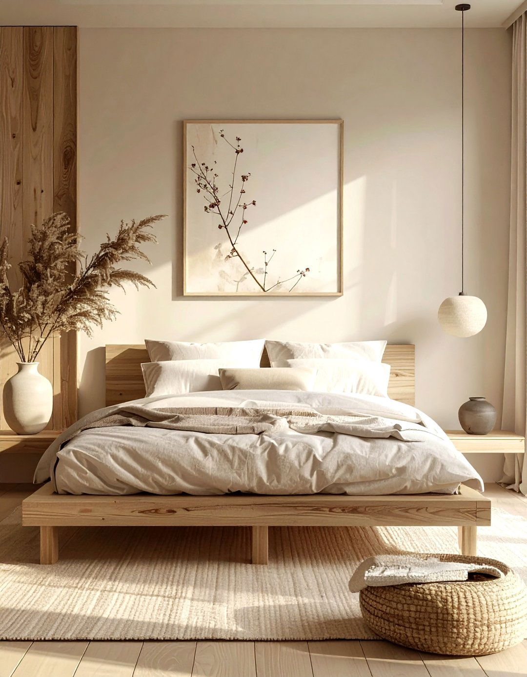 Beige japandi bedroom - 30 beige bedroom decor ideas
