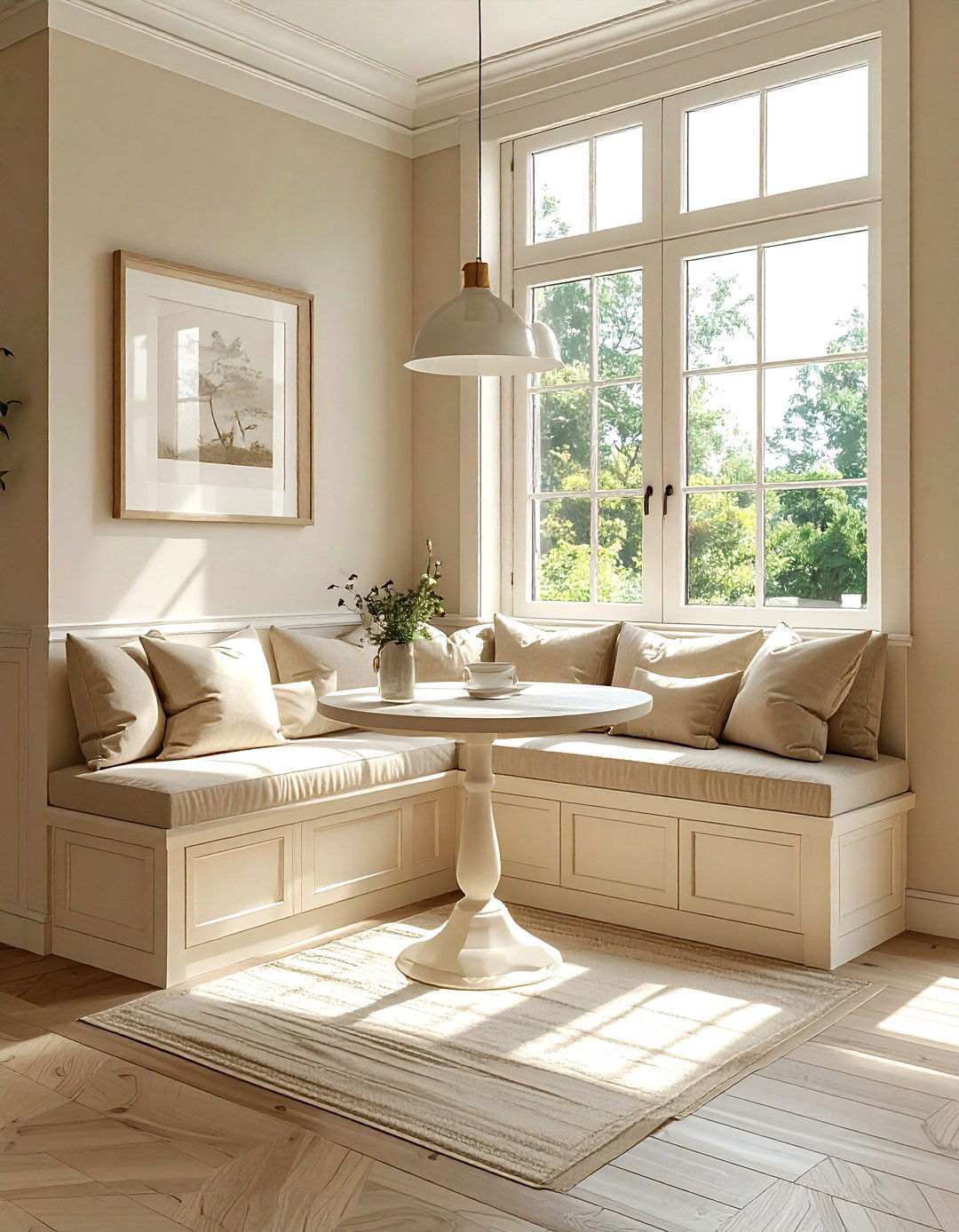 Beige kitchen breakfast nook - 30 beige kitchen furniture ideas