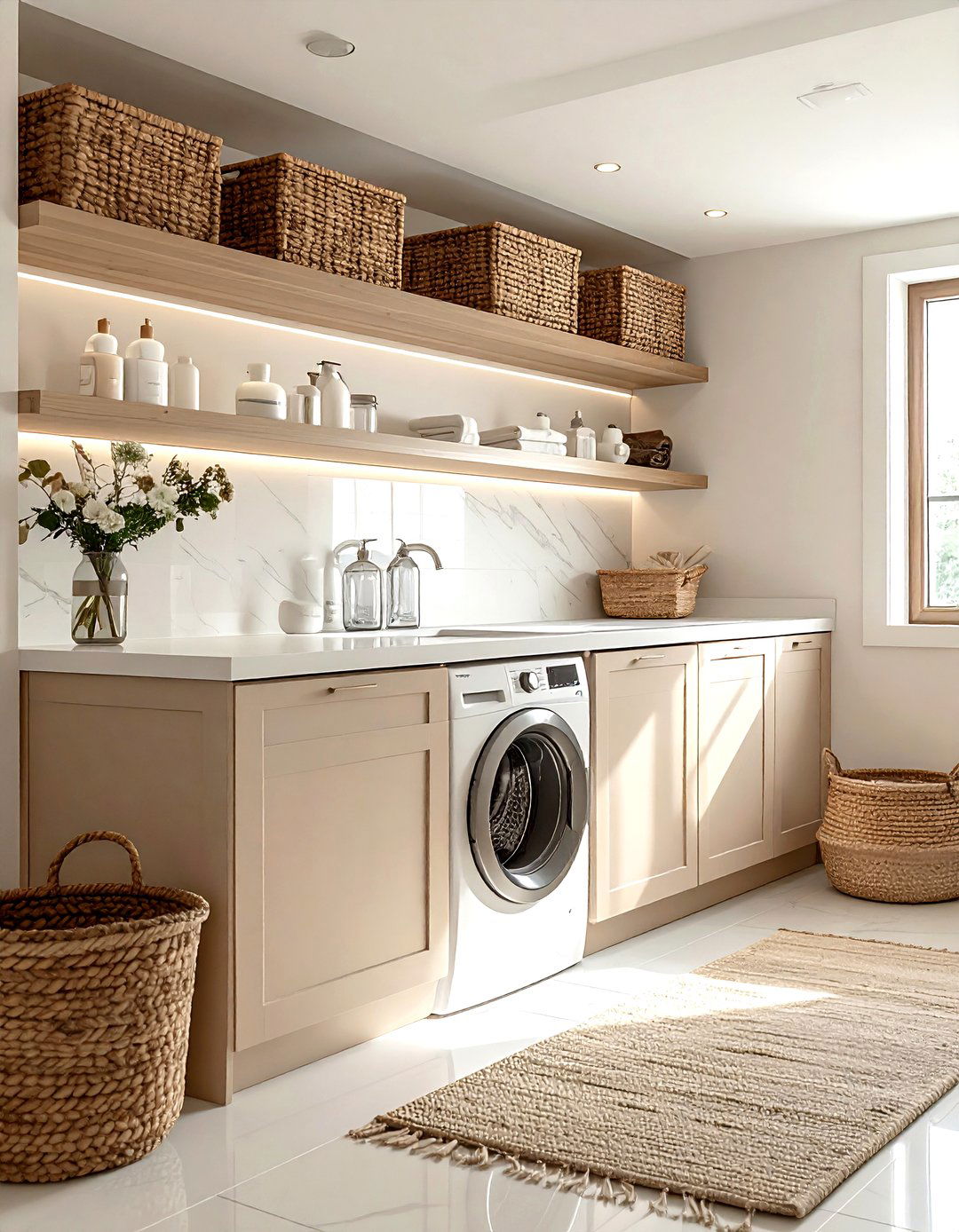 Beige laundry room - 30 beige decor ideas