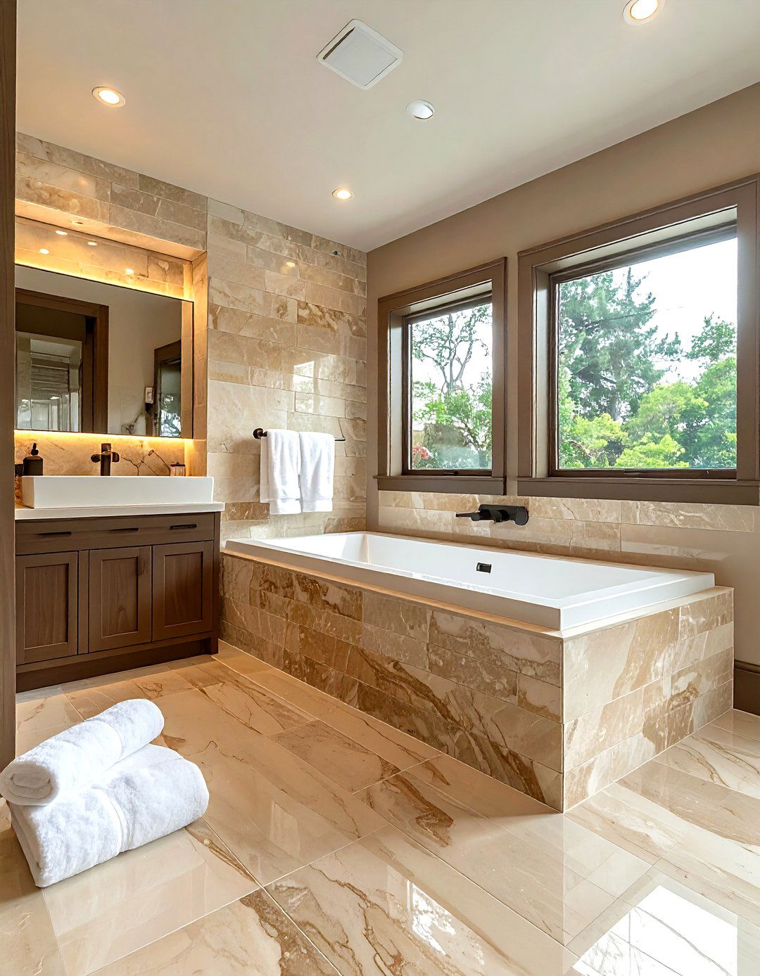 30 Stunning Stacked Stone Bathroom Ideas for Natural Style