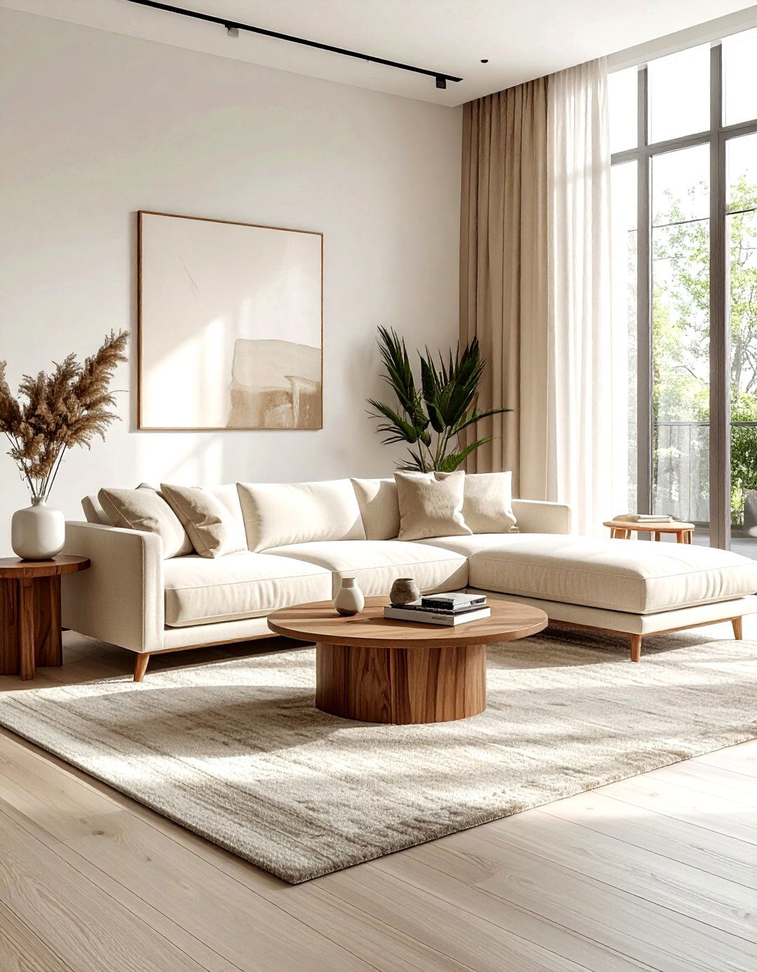 Beige living room - 30 living room soft settings