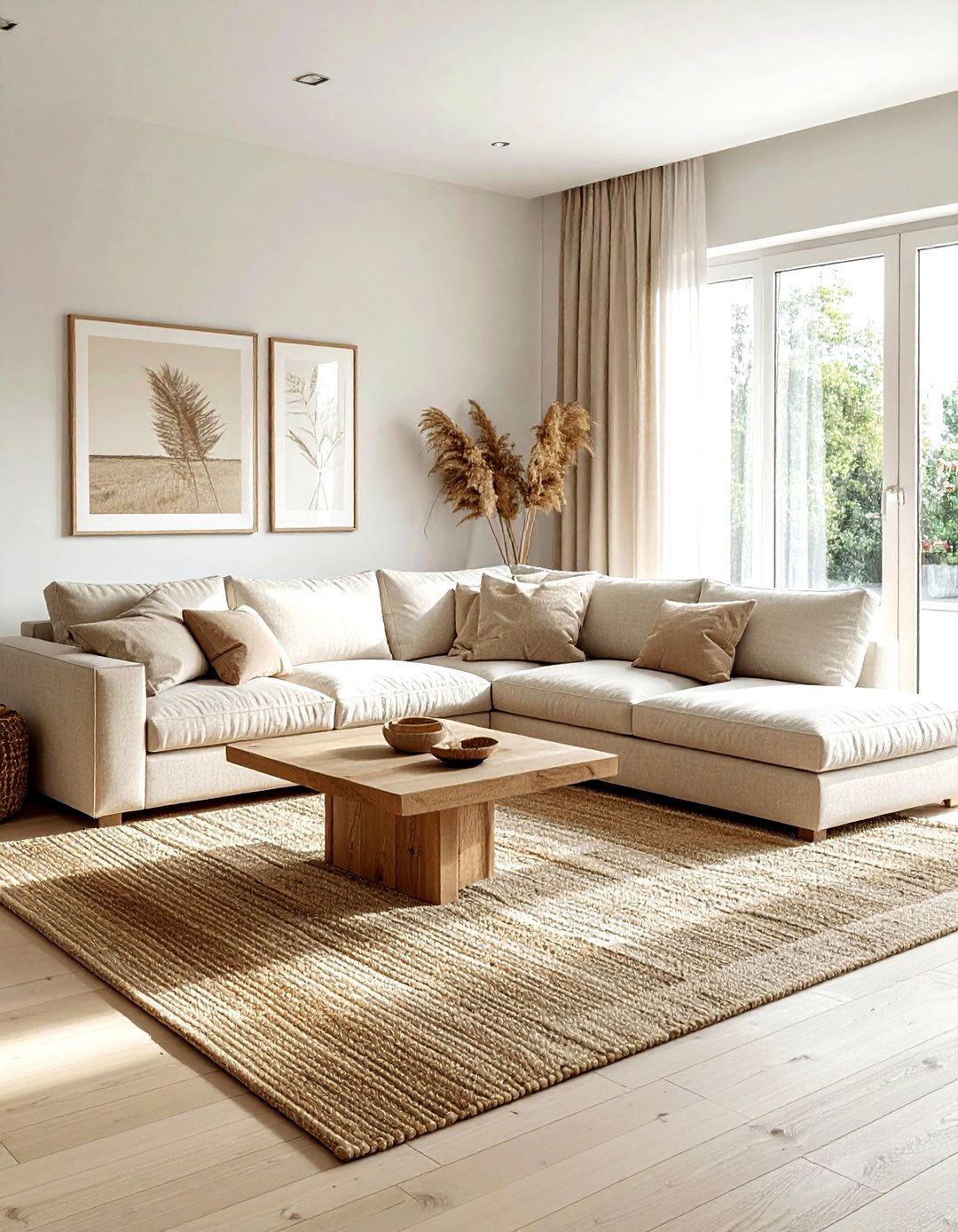 Beige living room aesthetic - 30 monochromatic living room ideas