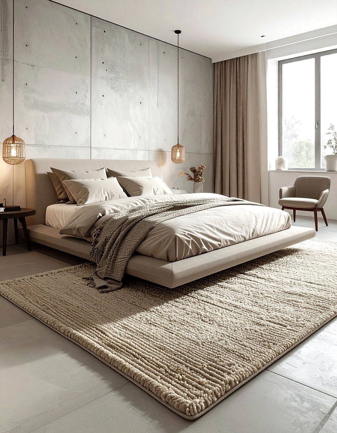 Beige textured rug - 30 neutral rug ideas