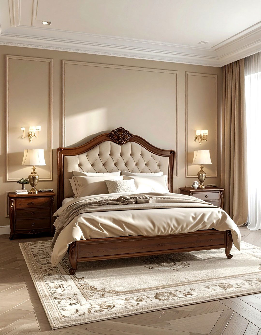 Beige traditional bedroom - 30 beige bedroom decor ideas