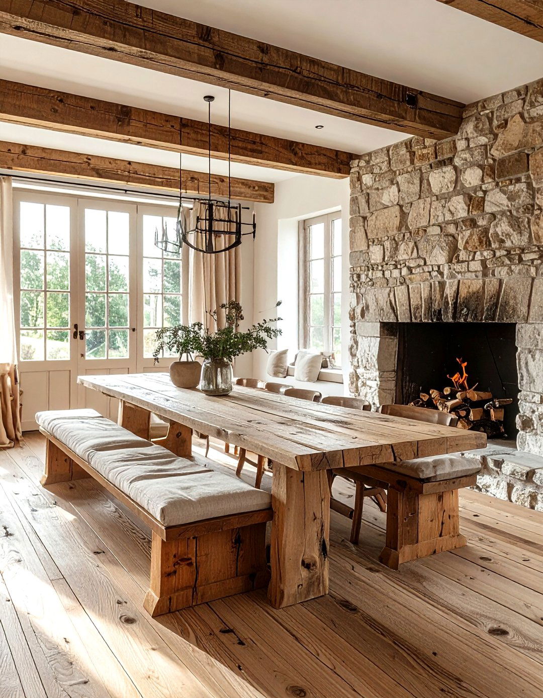 Belgian farmhouse dining room - 30 Belgian dining room ideas