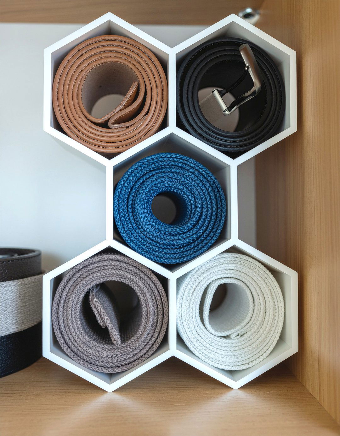 Belt Cubby - 30 bedroom belt organizers