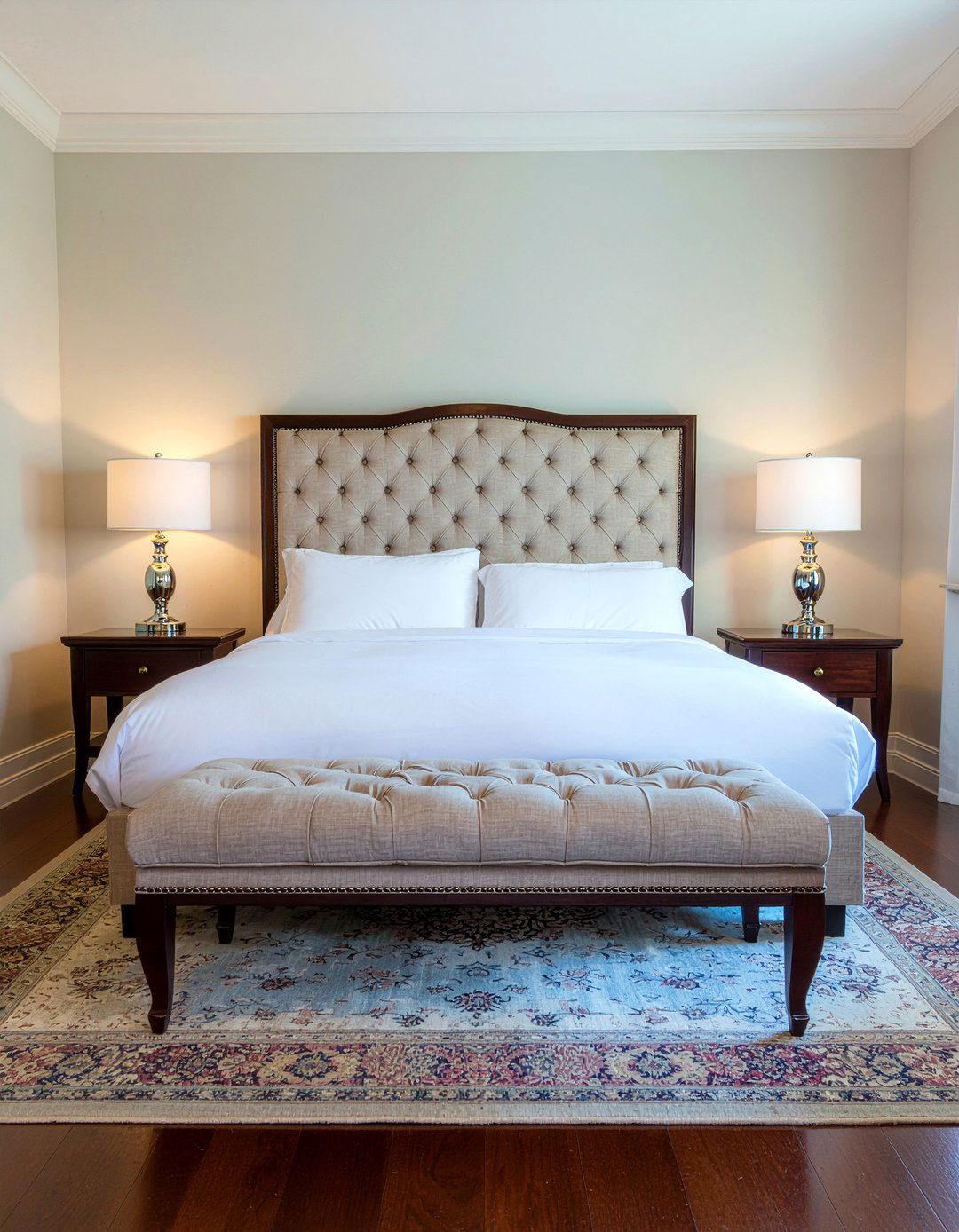 Bench At Foot Of Bed - 30 hotel bedroom ideas