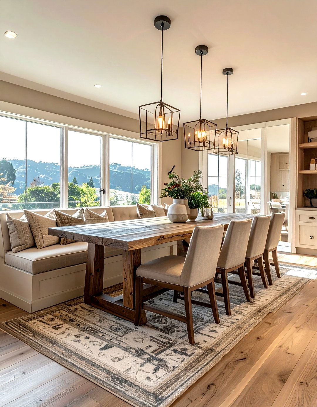 Bench Seat Dining Room - 30 Napa Valley dining room ideas