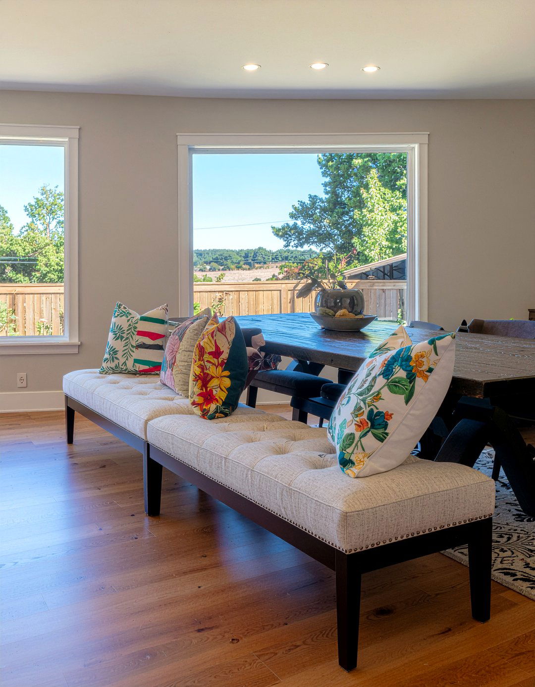 Bench Seating - 30 relaxed dining room ideas