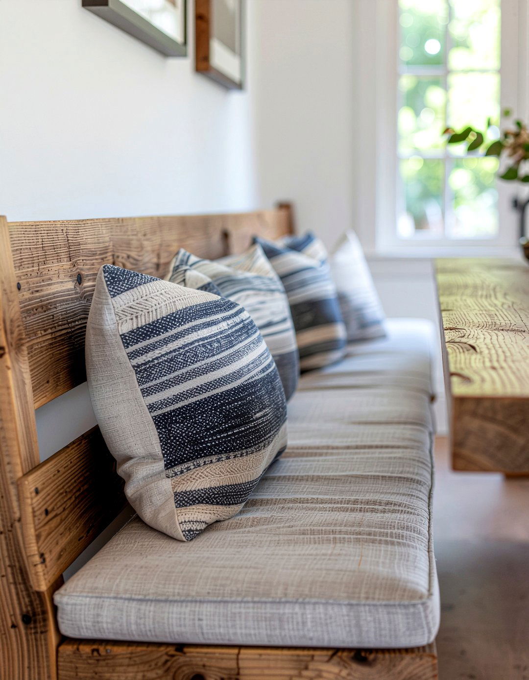 Bench Seating - 30 DIY dining room decor ideas