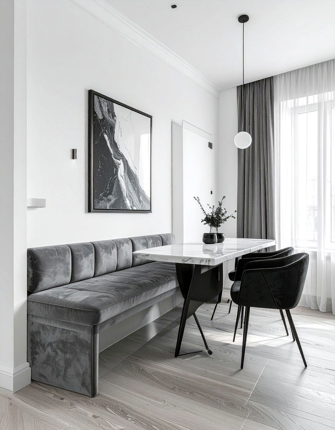 Bench Seating Against Wall - 30 oddly shaped dining room ideas