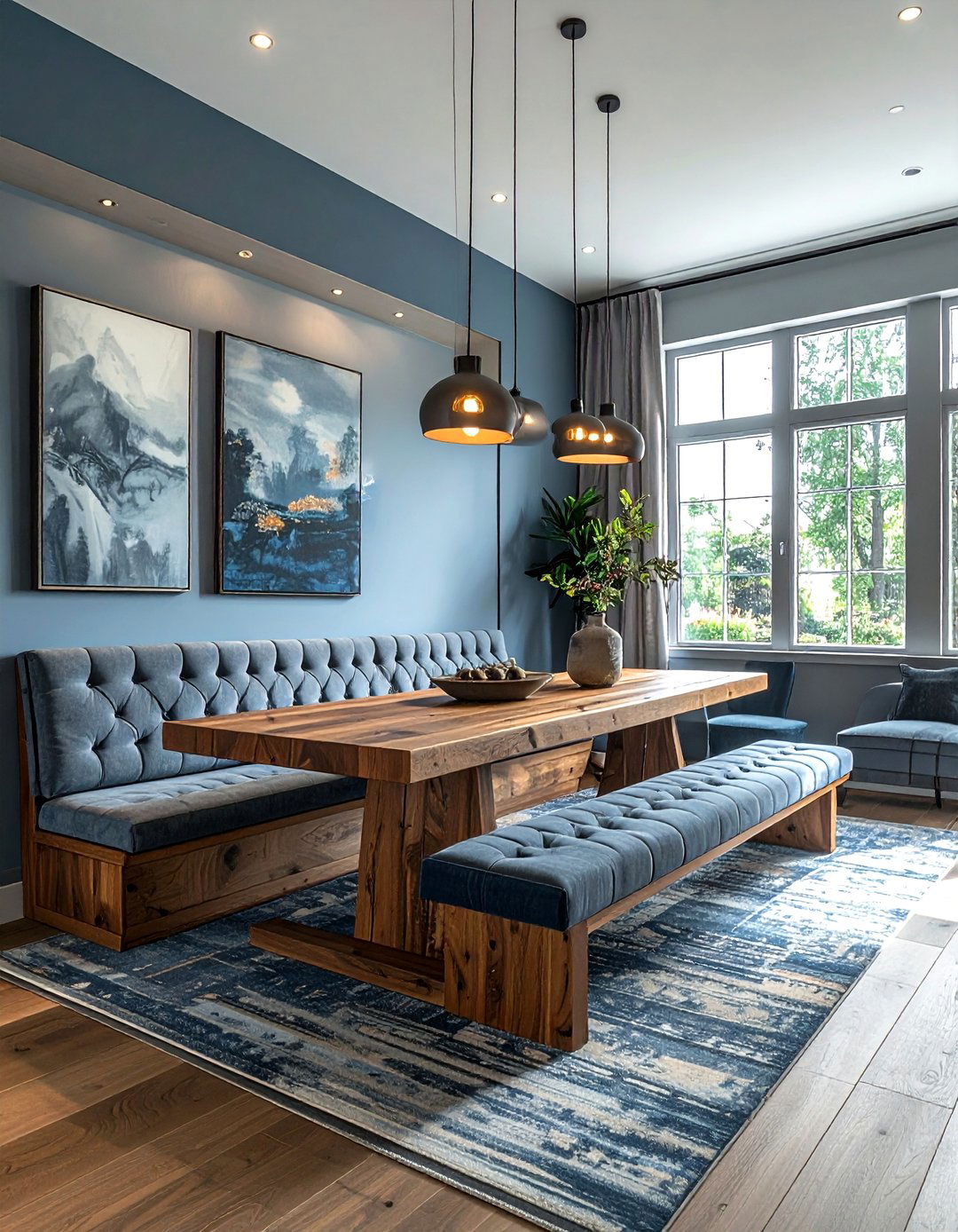 Bench Seating Arrangement - 30 dining room accent ideas