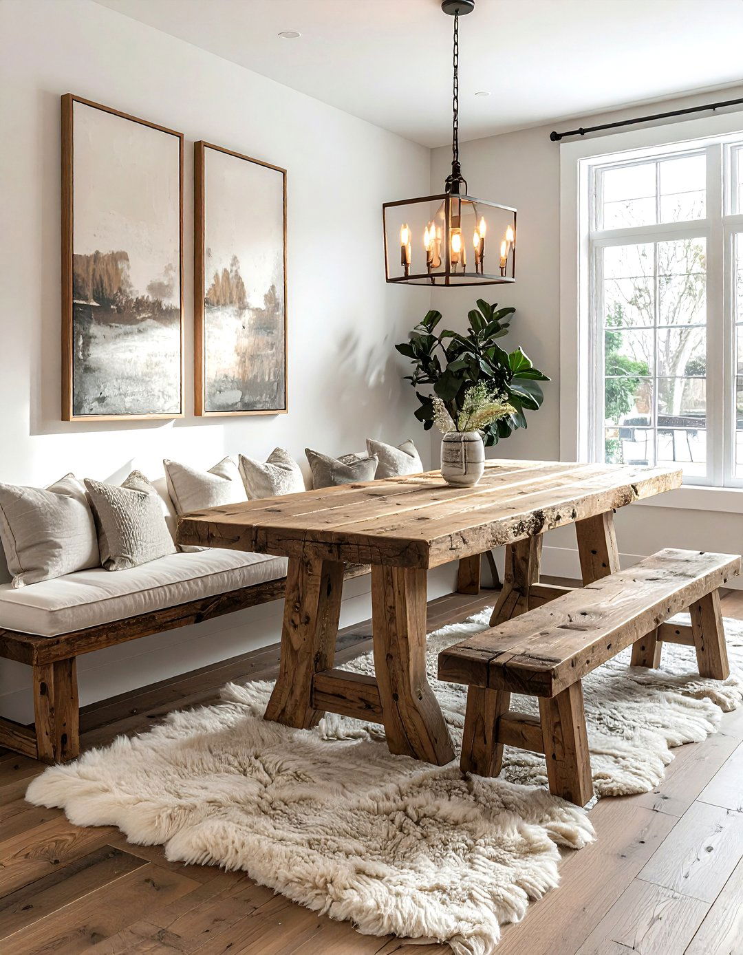 Bench Seating Dining Room - 30 cozy evening dining room ideas