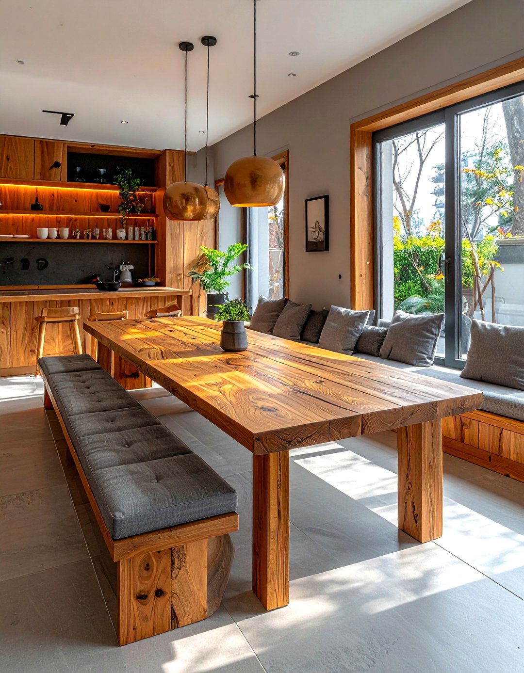 Bench Seating For Dining Table - 30 transformed dining room ideas