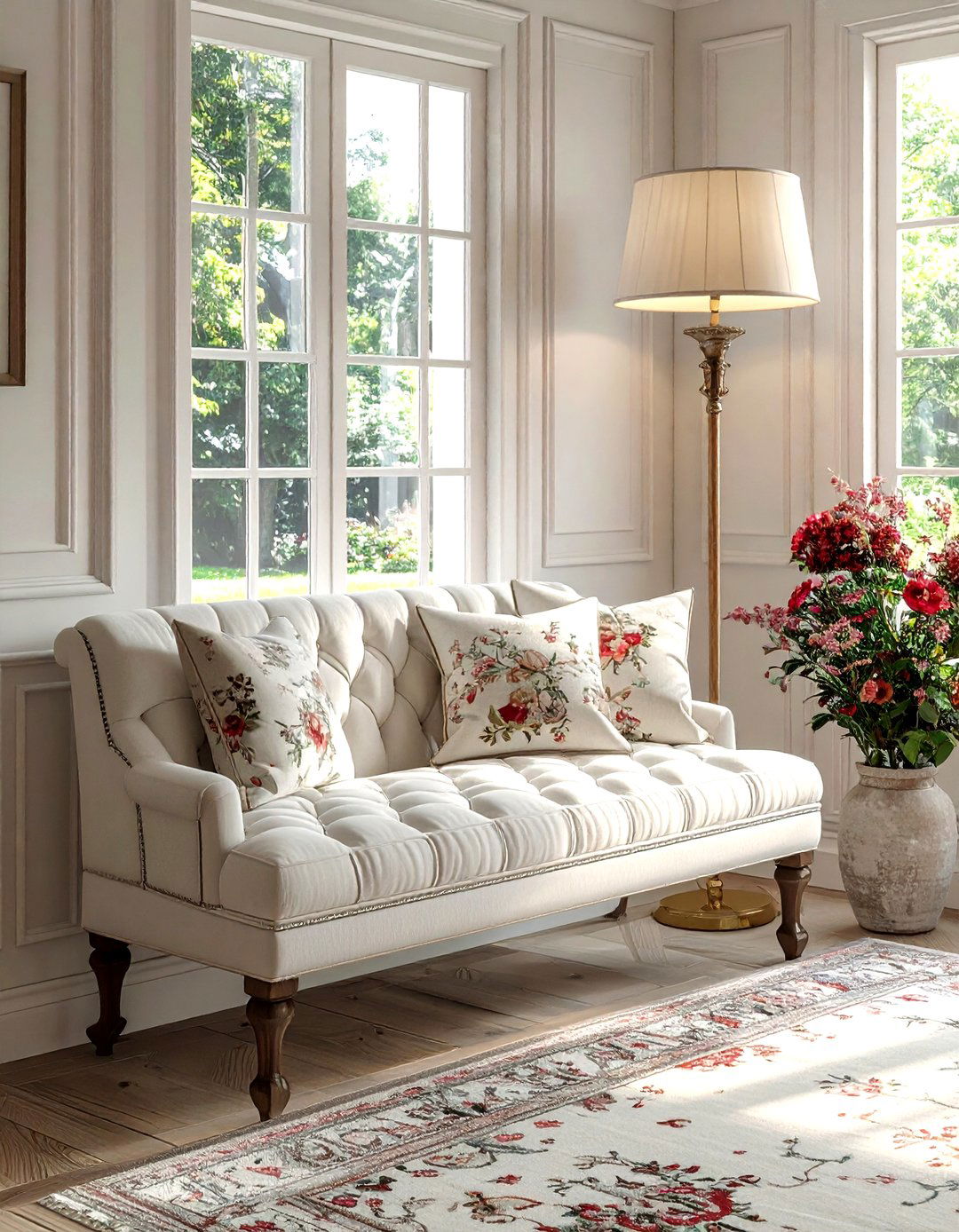 Bench Side Lighting - 30 living room lamp placement ideas