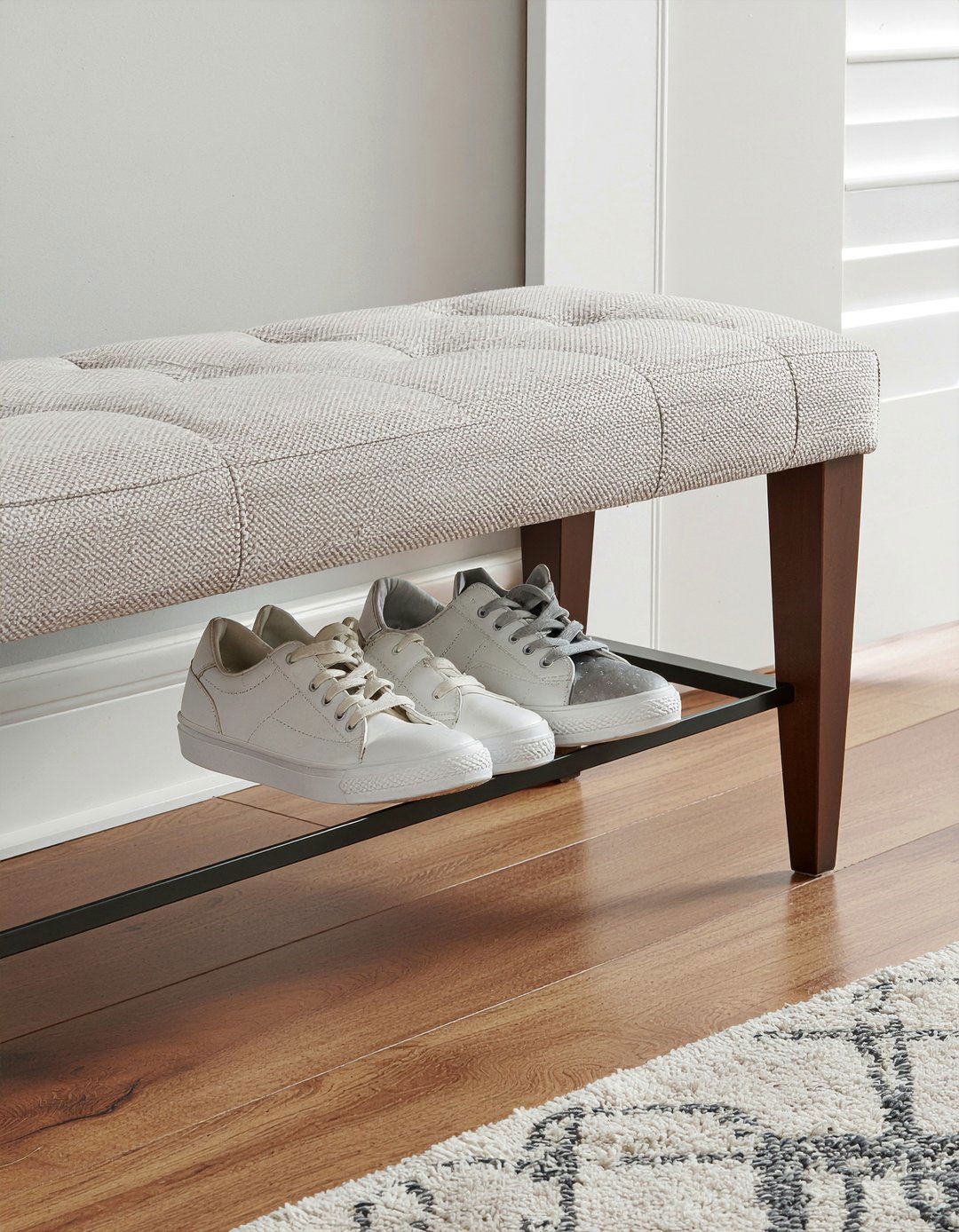 Bench With Shoe Storage - 30 bedroom transforming furniture ideas