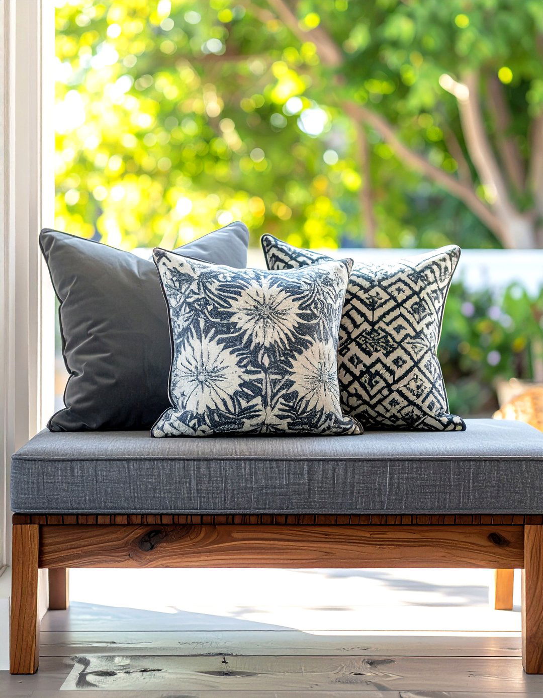 Bench seat pillow layout - 30 pillow styling ideas