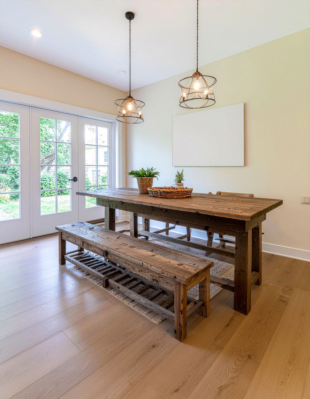 Bench seating for dining table - 30 dining room proportion ideas