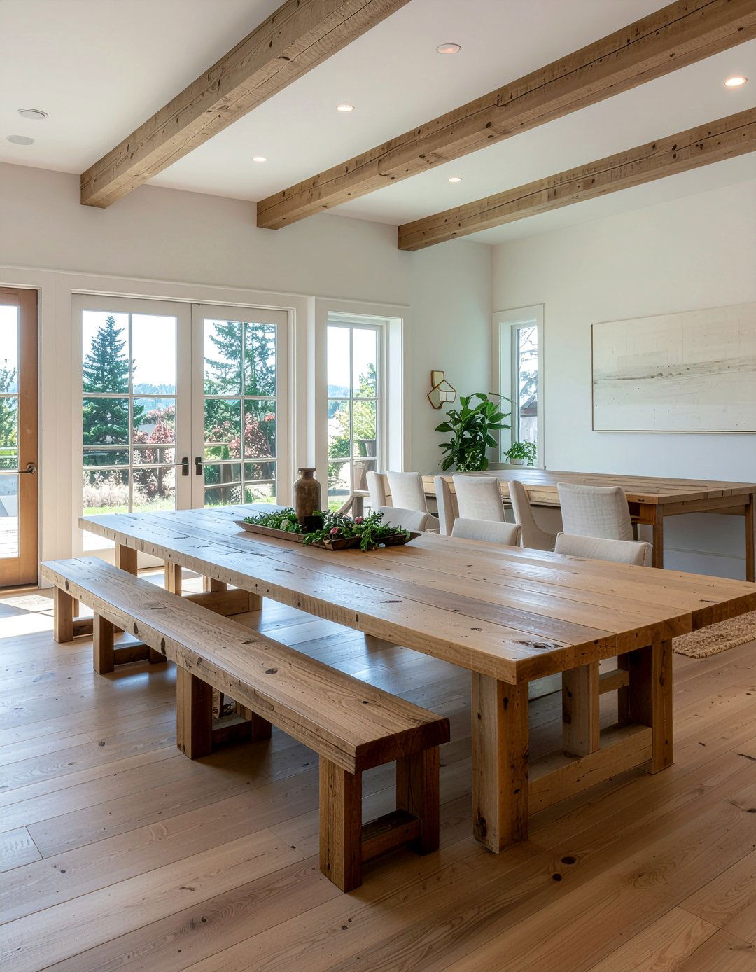 Bench seating with expandable table - 30 expandable dining room ideas