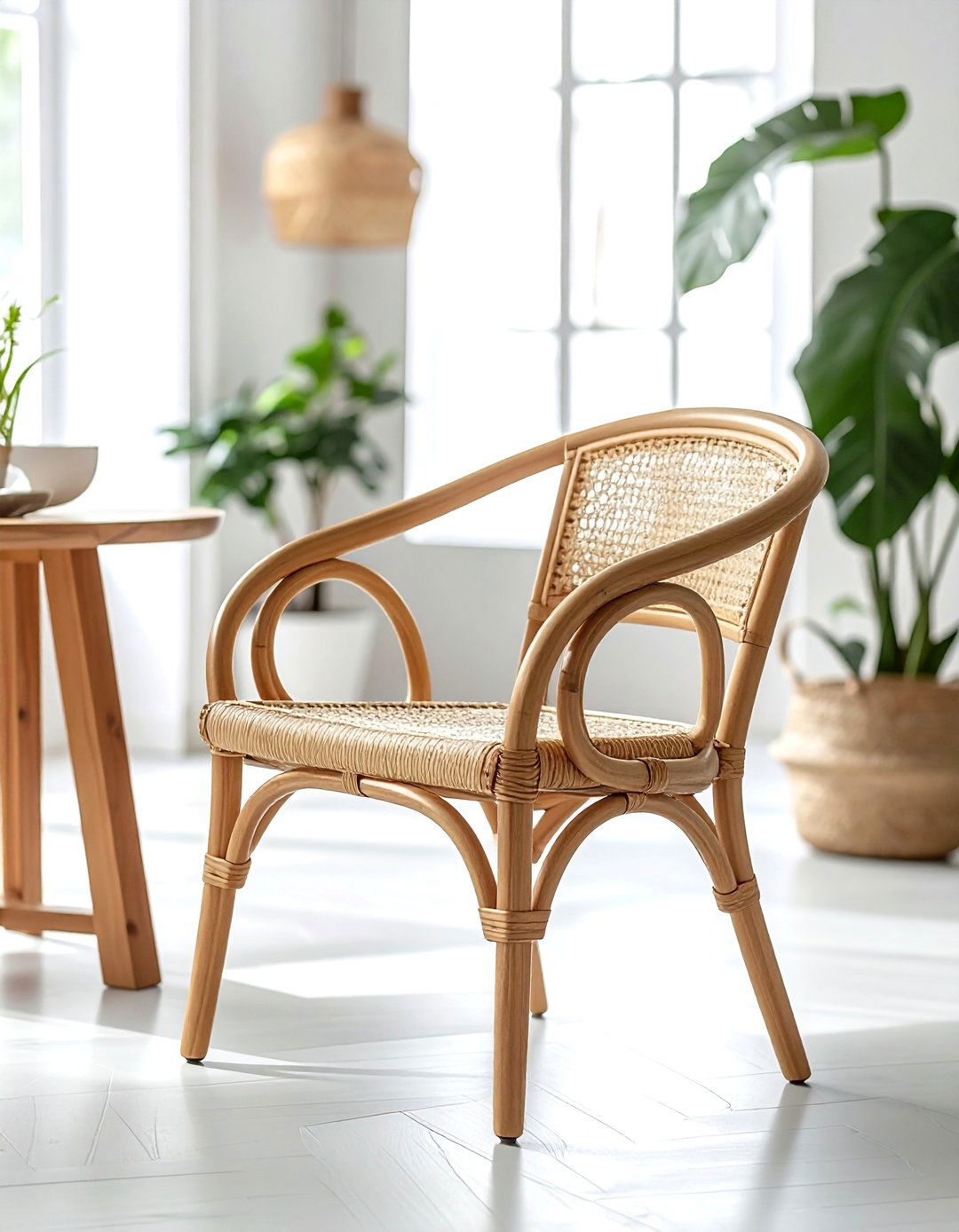 Bentwood Rattan Chair - 30 rattan dining chair ideas
