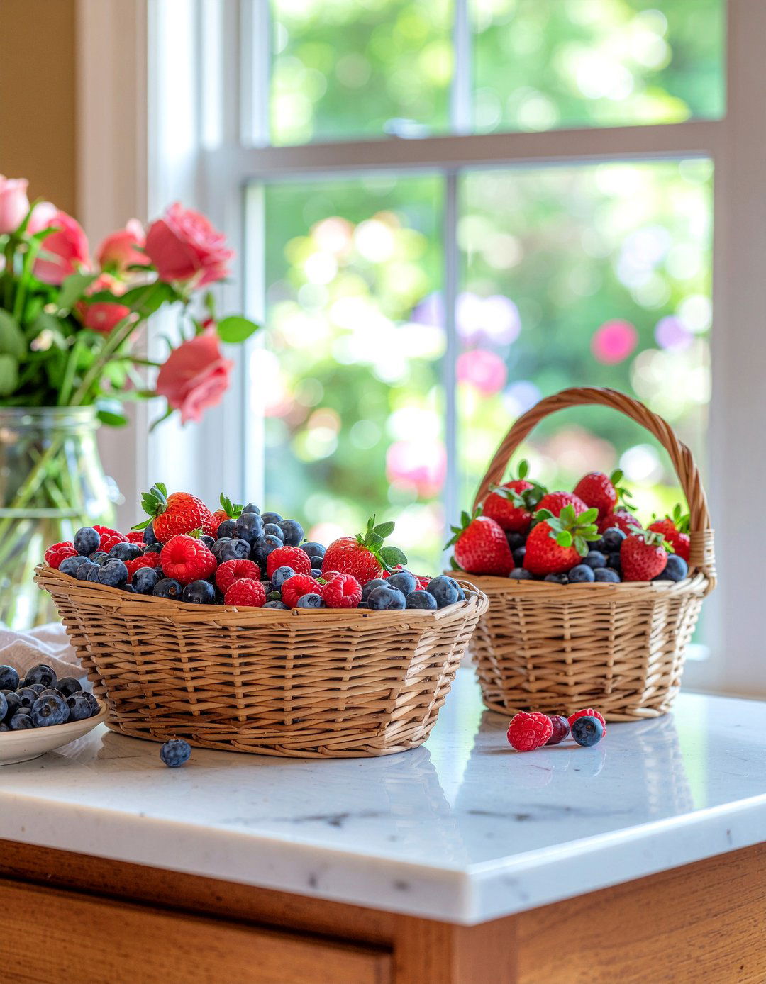 Berry Basket Centerpiece - 30 fruit centerpiece dining ideas