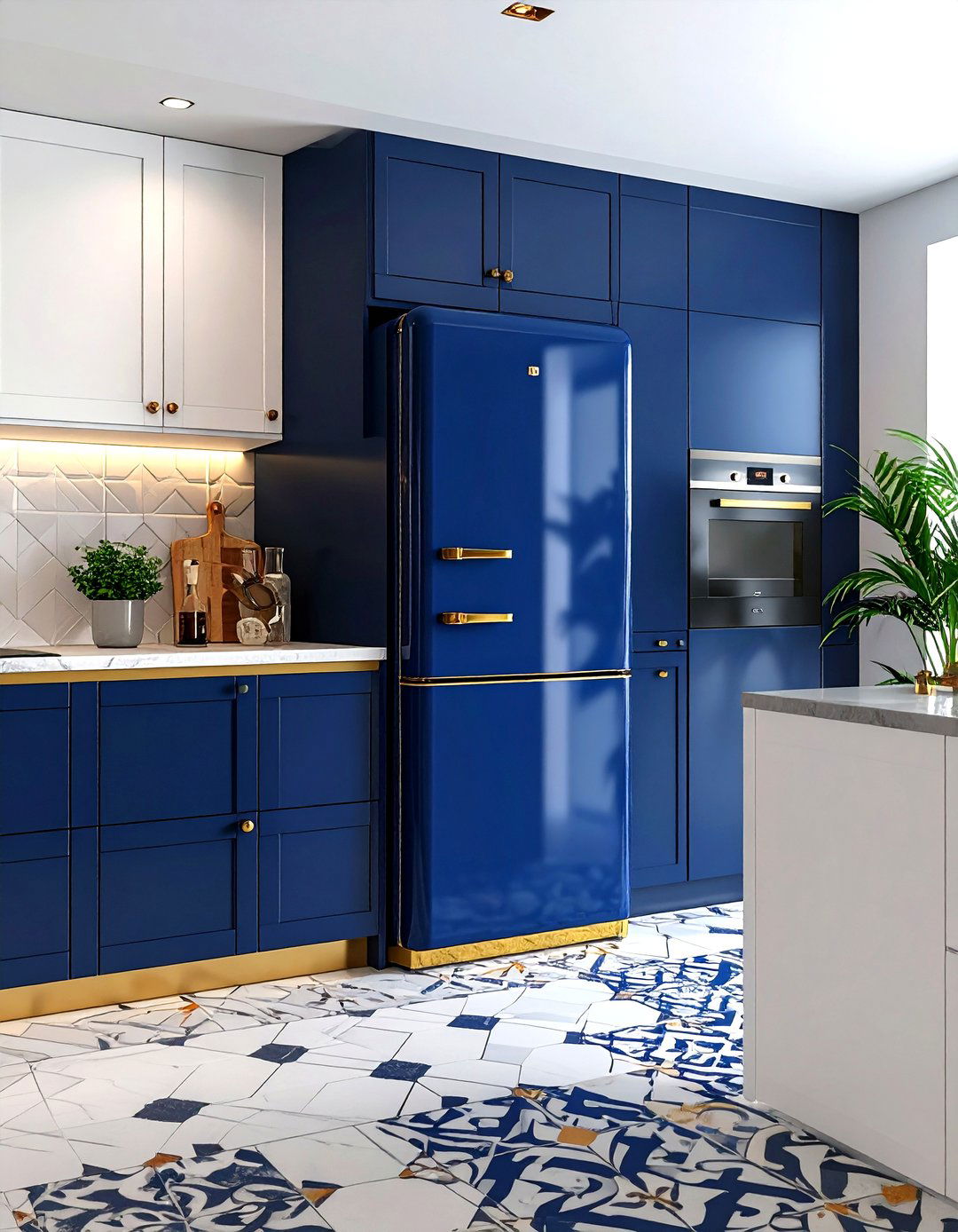 Bespoke Color Refrigerator - 30 French door refrigerator kitchen ideas