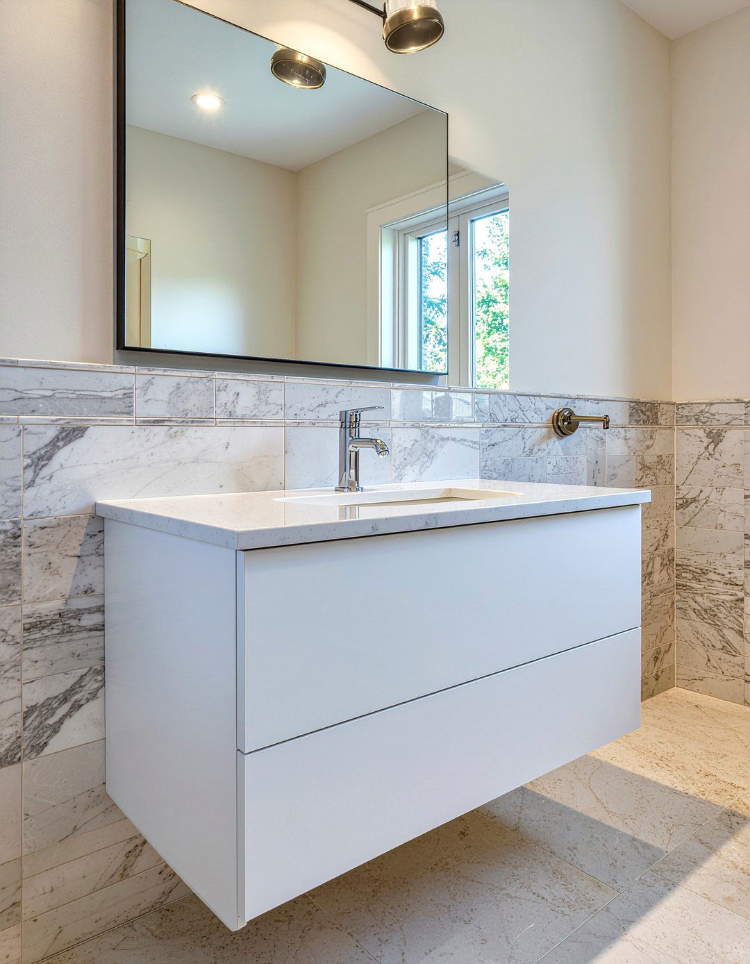 Beveled Edge Mirror Cabinet - 30 recessed medicine cabinet ideas