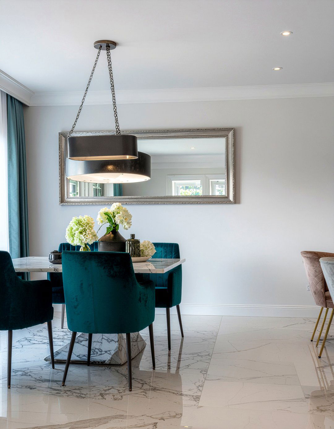 Beveled Glass Dining Mirror - 30 dining room mirror ideas